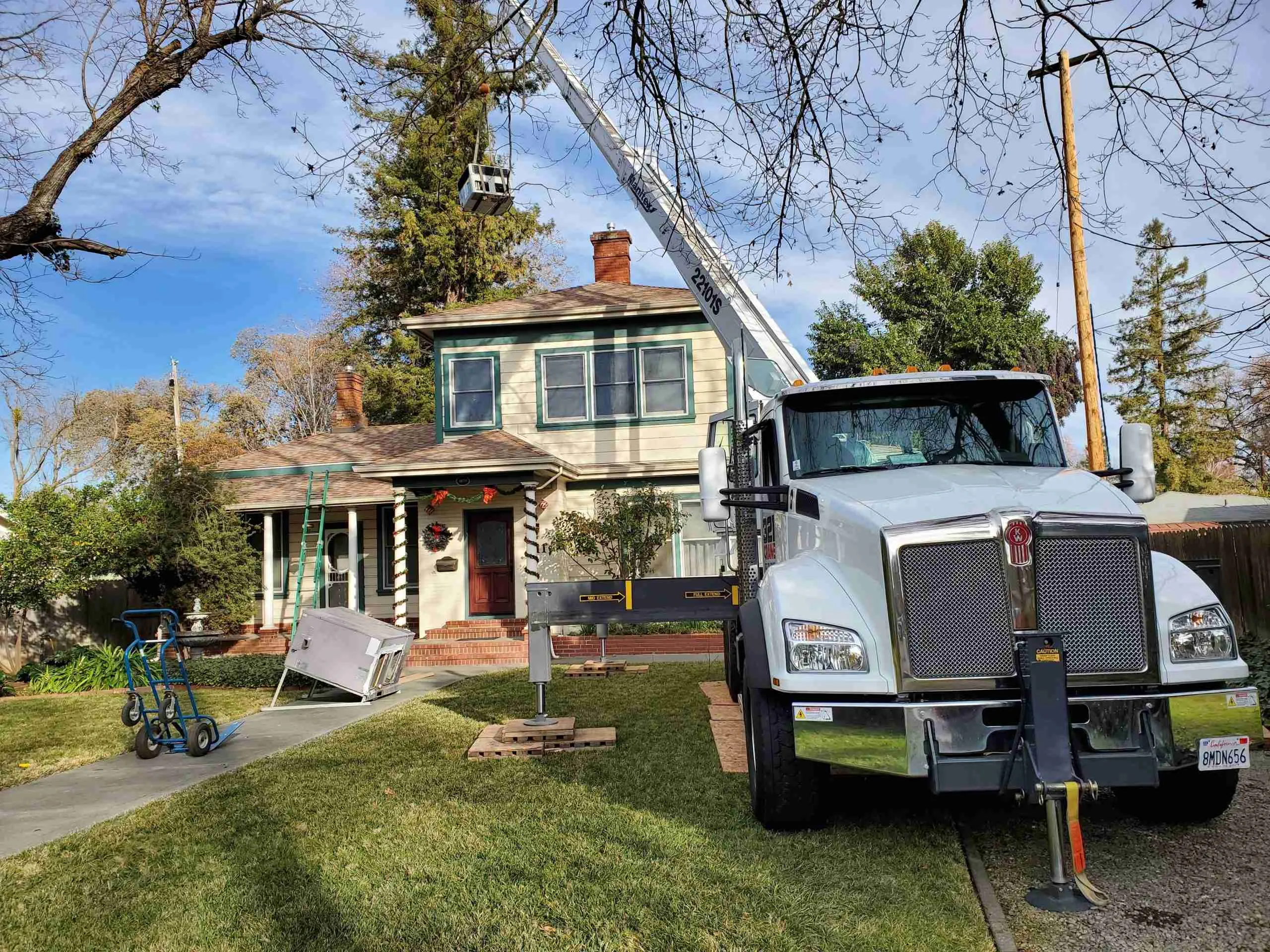 HVAC technician performing a repair in Nolensville